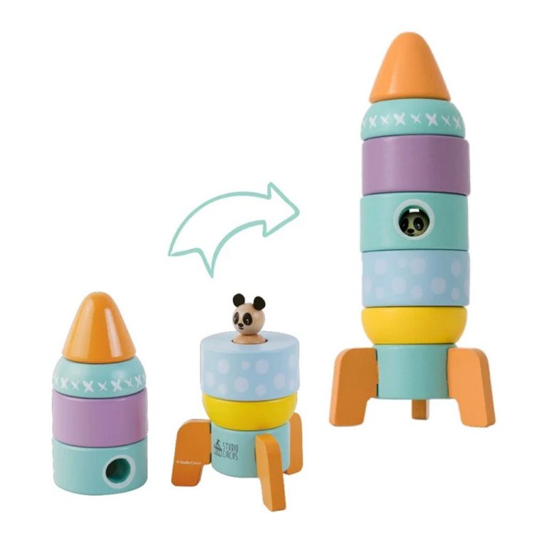 Studio Circus Houten Raket Stapeltoren | Kopen bij Flickmyhouse