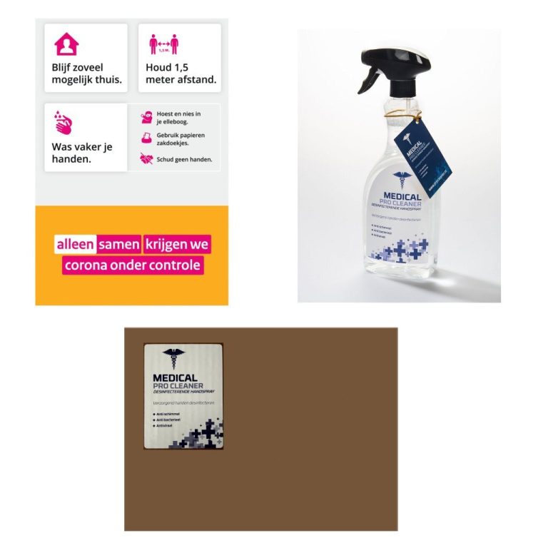 Medical Pro Cleaner Desinfecterende Handspray 750 ml Doos 10 Stuks | Kopen bij Flickmyhouse