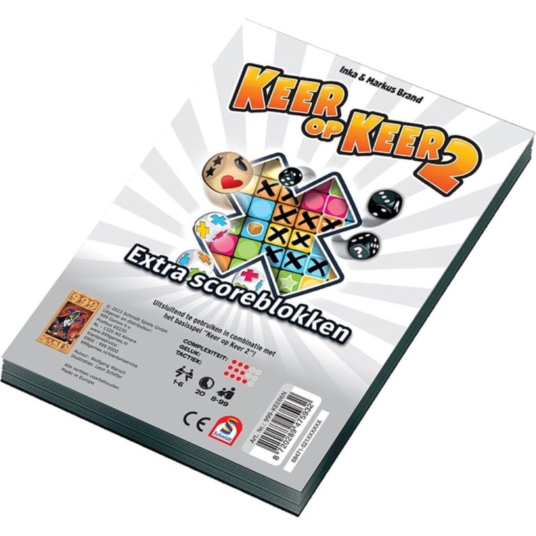 999 Games Keer op Keer 2 Extra Scoreblokken 2 Stuks | Kopen bij Flickmyhouse