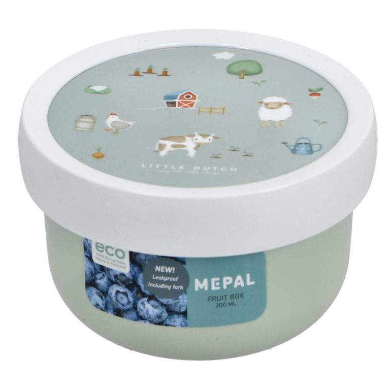 Mepal Campus Fruitbox Little Dutch Farm 300 ml Groen/Wit | Kopen bij Flickmyhouse