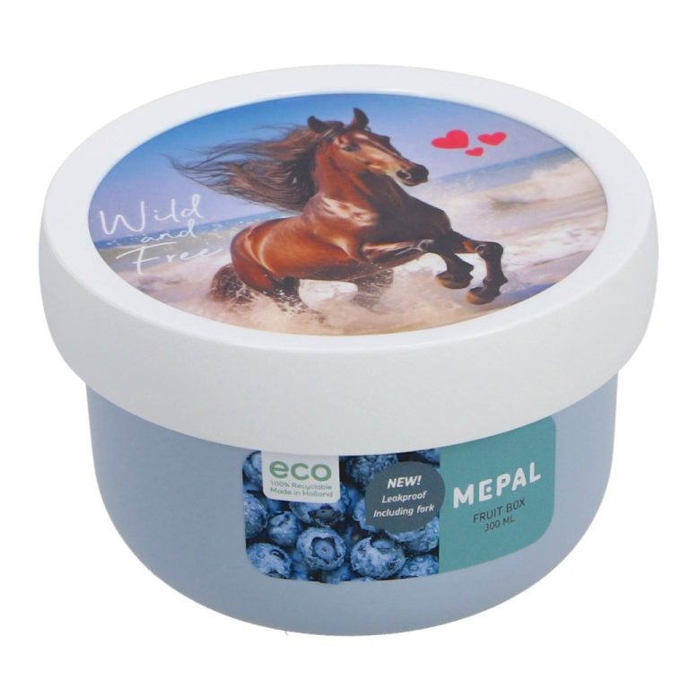 Mepal Campus Fruitbox 300 ml Wild Horse Wit/Blauw | Kopen bij Flickmyhouse