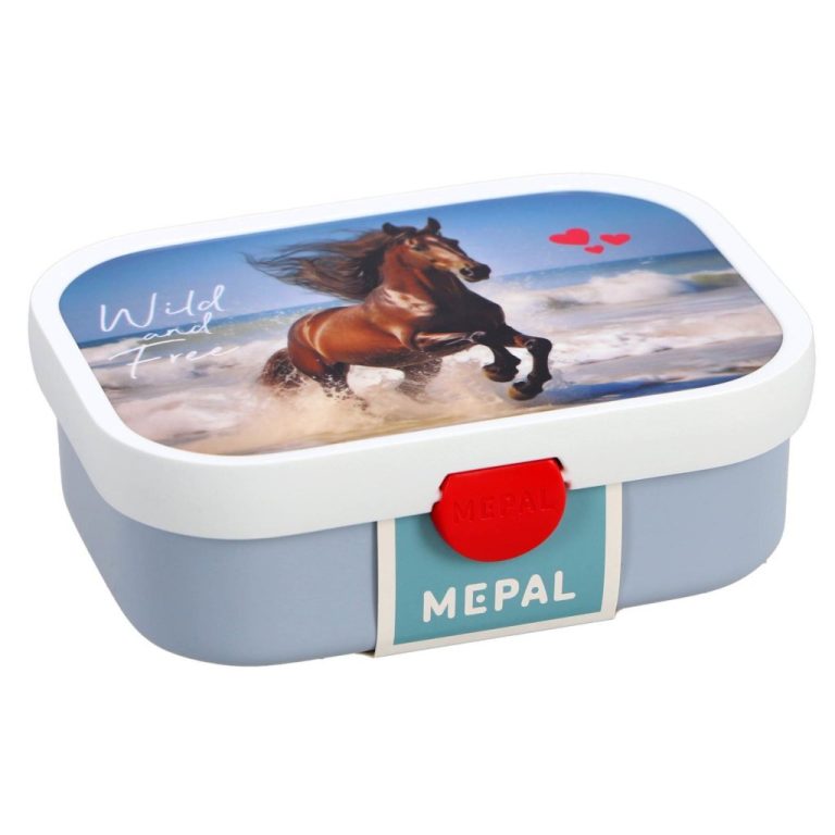 Mepal Lunchbox Campus Wild Horse Wit/Blauw | Kopen bij Flickmyhouse