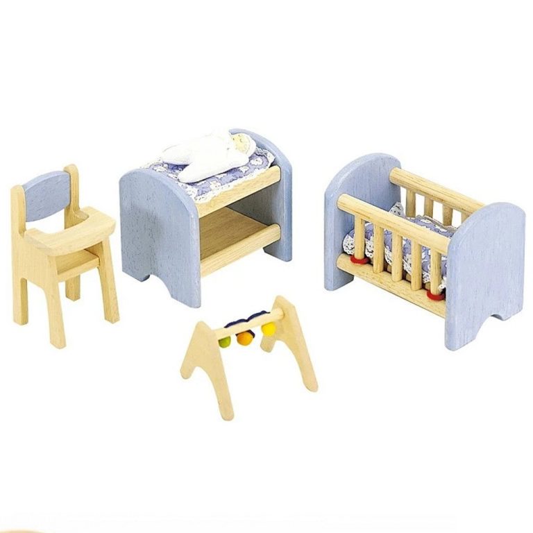 Pintoy Blauwe Babykamer voor Poppenhuis | Kopen bij Flickmyhouse