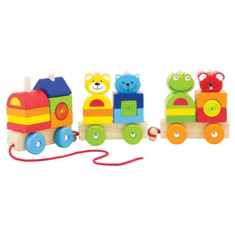 Pintoy 4 Friends Houten Blokken Trein | Kopen bij Flickmyhouse