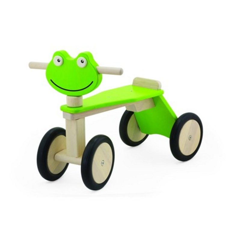 Pintoy Houten Loopfiets Kikker met 4 Wielen Groen | Kopen bij Flickmyhouse