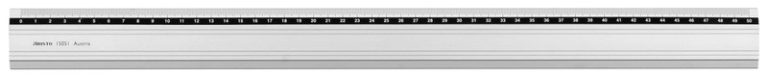Aristo AR-15051 Liniaal 50cm Aluminium Met Rubber Inleg | Kopen bij Flickmyhouse