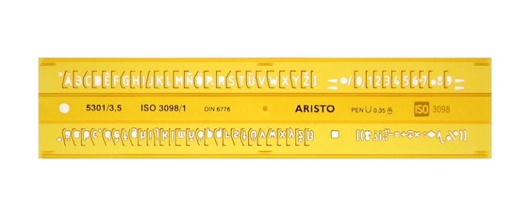 Aristo AR-5301/3 Lettersjabloon 3