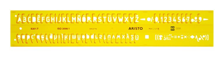 Aristo AR-5301/7 Lettersjabloon 7mm H-profiel Schriftvorm B Recht | Kopen bij Flickmyhouse