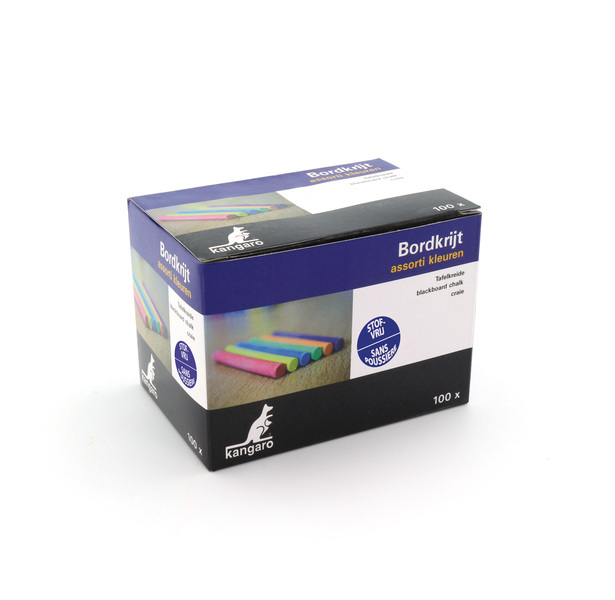 Kangaro K-N100CD Bordkrijt Stofvrij Assorti 100 Stuks | Kopen bij Flickmyhouse