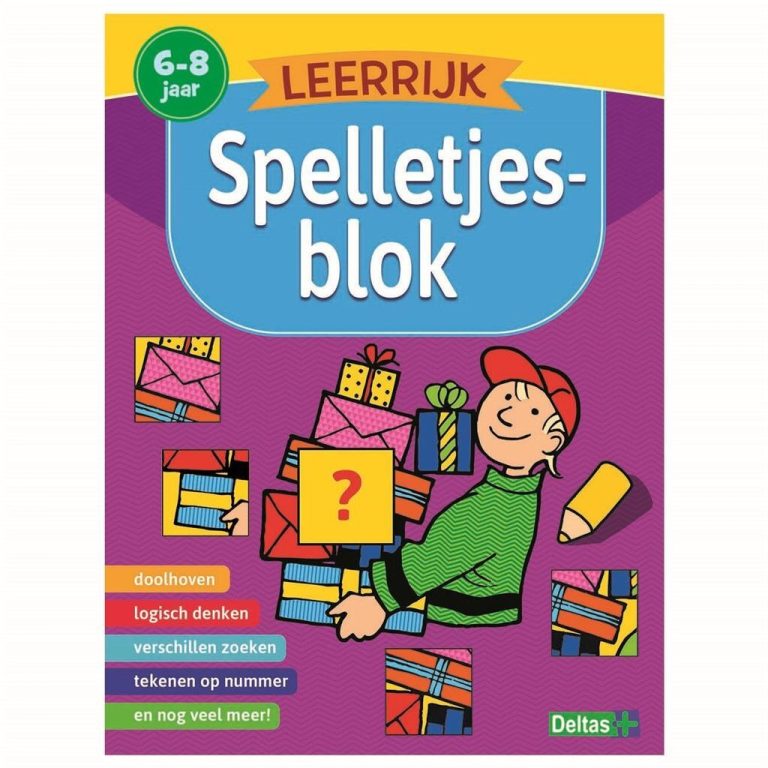 Deltas Leerrijk Spelletjesblok 6-8 Jaar | Kopen bij Flickmyhouse