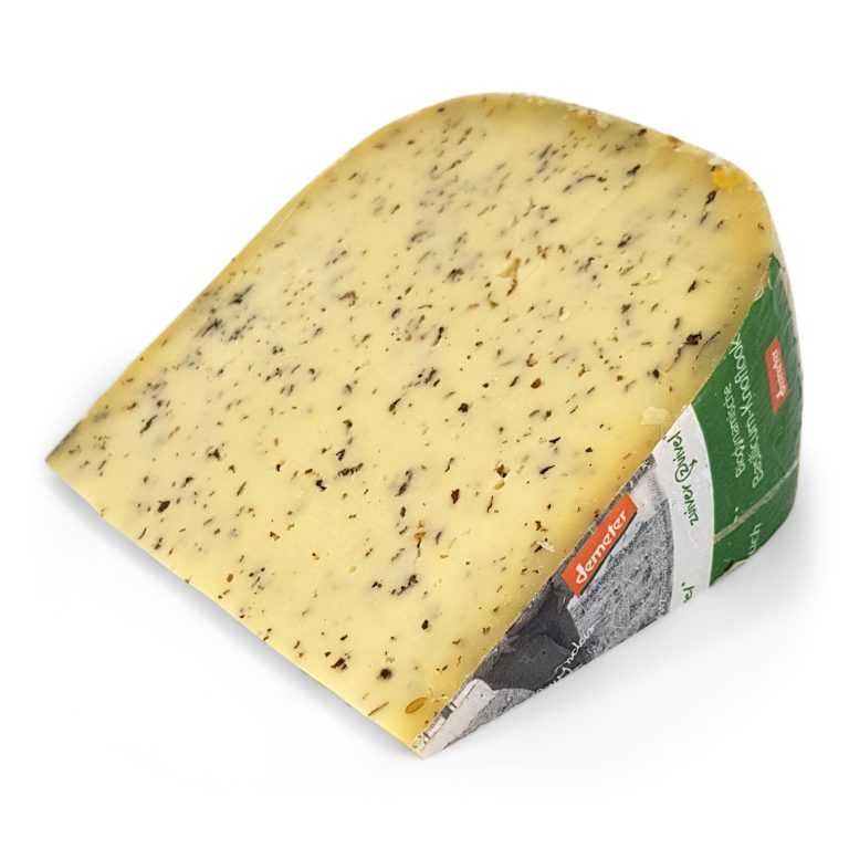 250gr Kruidenkaas basilicum-knoflook Goudse Biologisch vegetarisch dynamische kaas - Demeter 50+ | Kopen bij Flickmyhouse