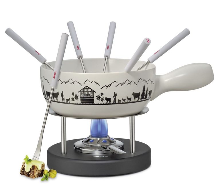 Kaasfondueset Montana - Wit - Zwart | Kopen bij Flickmyhouse