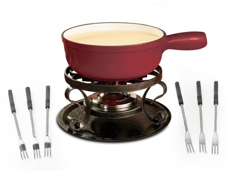 Swissmar Lugano 9 PC Rood - Kaasfondue set | Kopen bij Flickmyhouse