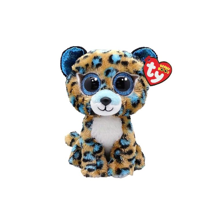 TY Beanie Boos Knuffel Luipaard Cobalt 15 cm | Kopen bij Flickmyhouse
