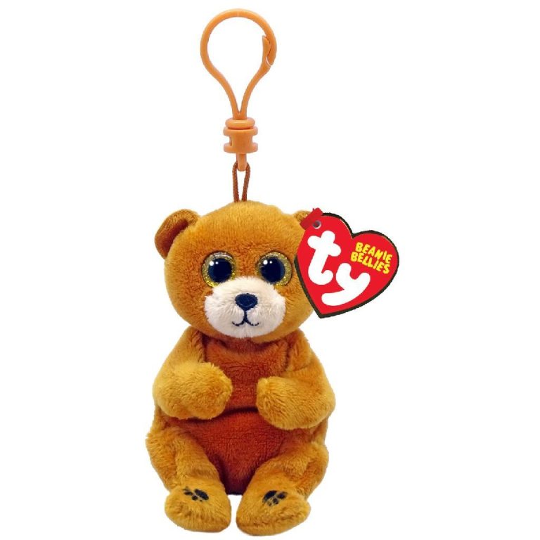 TY Beanie Babies Bellies Clip Knuffelbeer Duncan 10 cm | Kopen bij Flickmyhouse