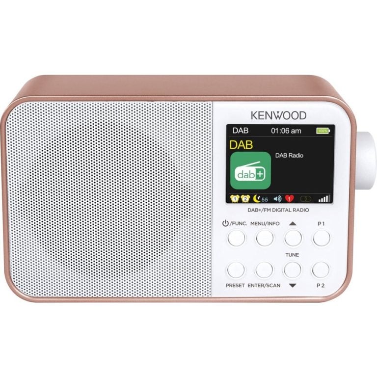 Kenwood CR-M30DAB-R DAB+ Radio Roze/Wit | Kopen bij Flickmyhouse
