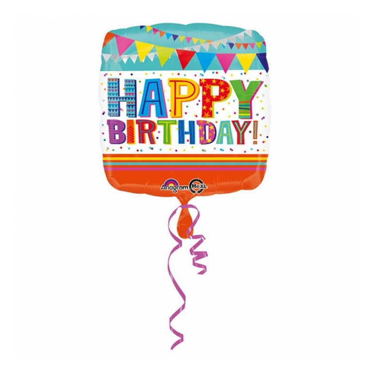 Anagram Folie Ballon Happy Birthday 43x43 cm | Kopen bij Flickmyhouse