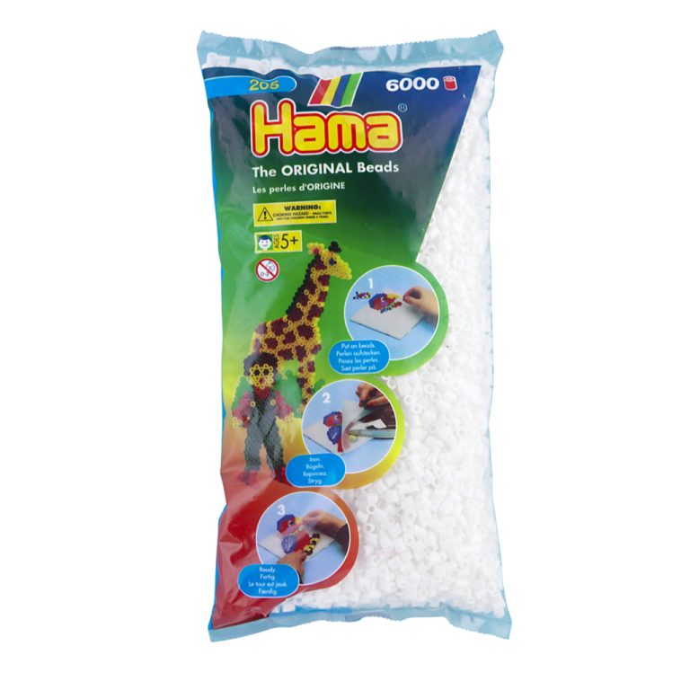 Hama Strijkkralen 6000 Stuks Wit | Kopen bij Flickmyhouse