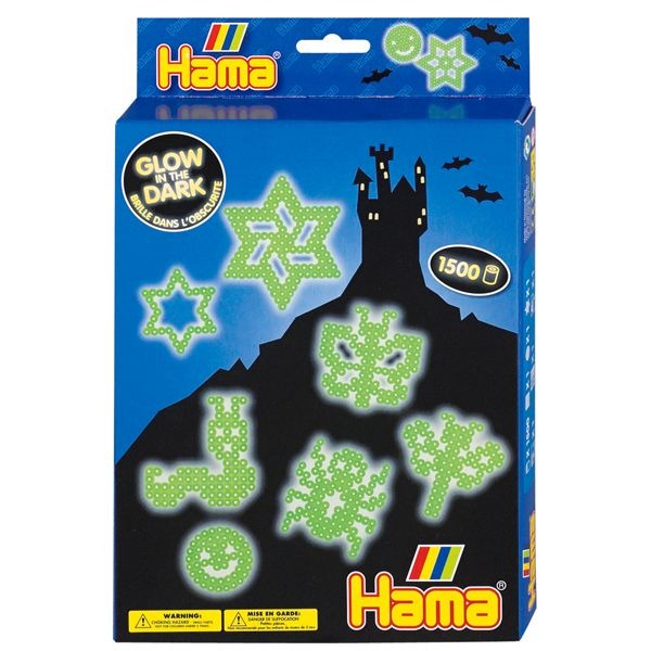 Hama 3414 Glow In Dark Strijkkralenset 1500 Stuks | Kopen bij Flickmyhouse