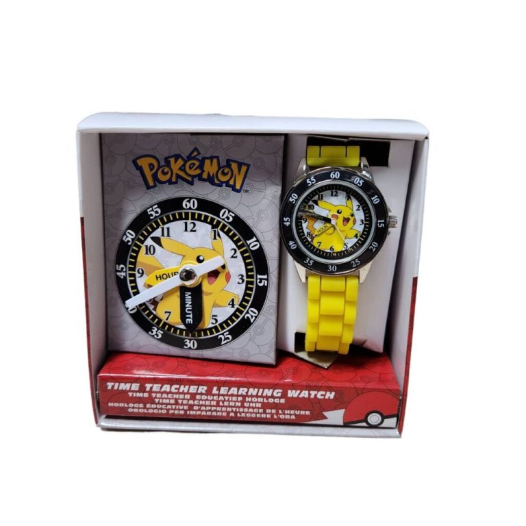 Pokemon Time Teacher Horloge Geel/Zwart | Kopen bij Flickmyhouse