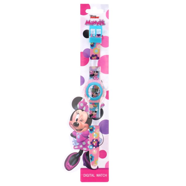 Disney Minnie Mouse LED Horloge Roze | Kopen bij Flickmyhouse