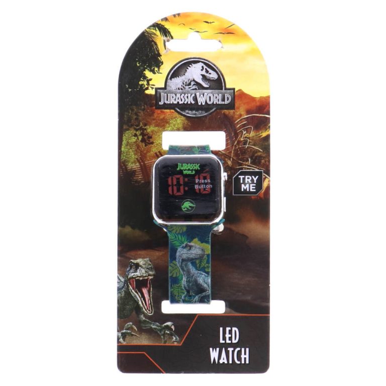 Jurassic World LED Horloge Groen | Kopen bij Flickmyhouse