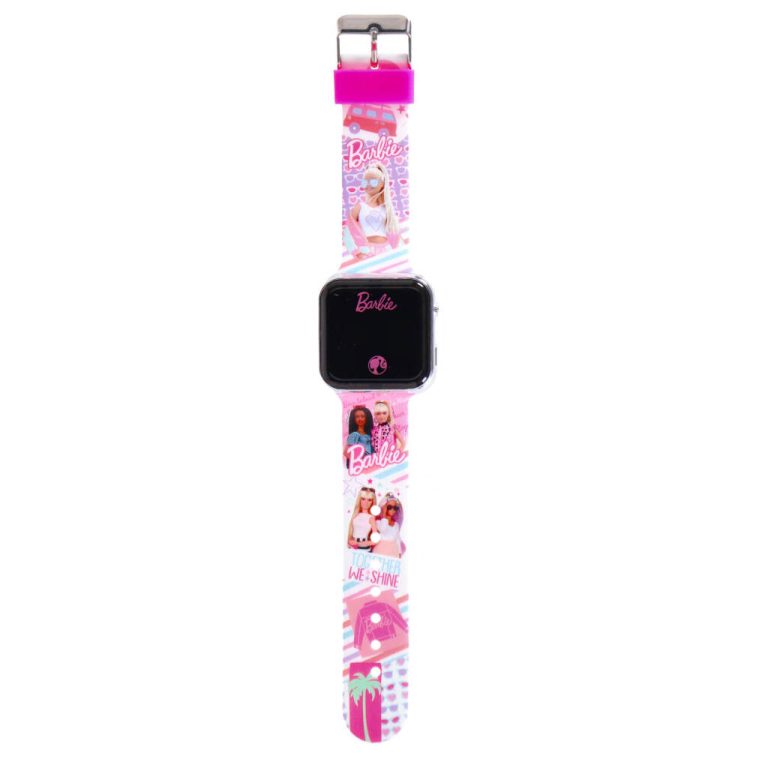 Barbie LED Horloge Roze | Kopen bij Flickmyhouse