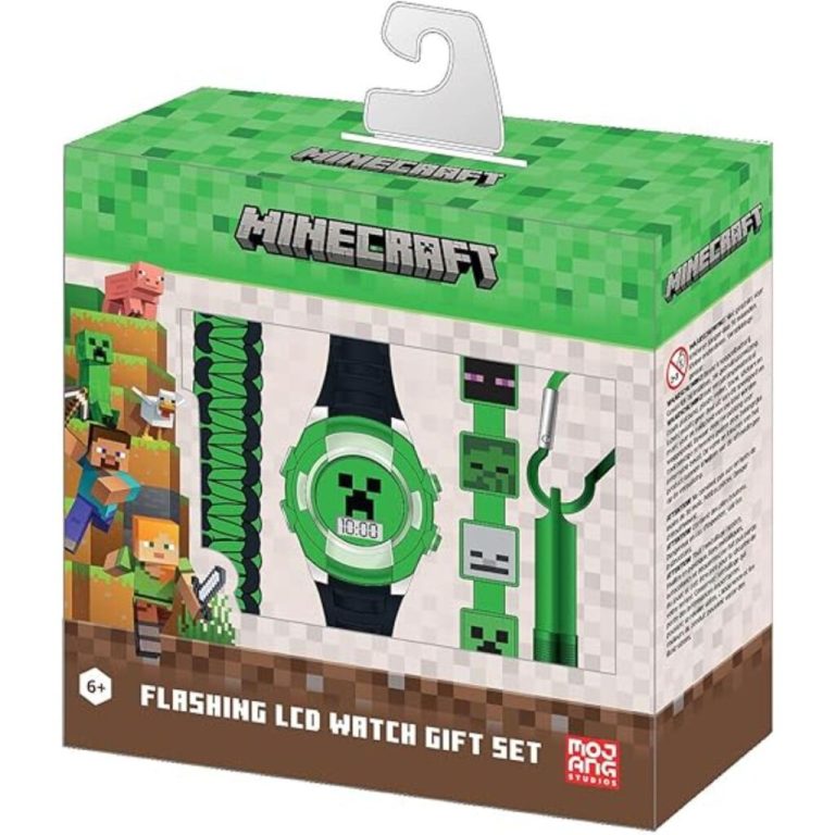Accutime Minecraft Horloge Cadeau Set Groen/Zwart | Kopen bij Flickmyhouse