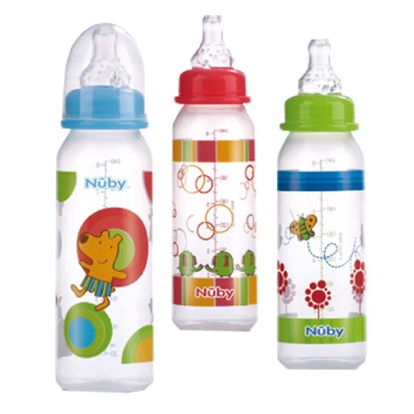 Nuby Baby Drinkfles 240ml Assorti | Kopen bij Flickmyhouse