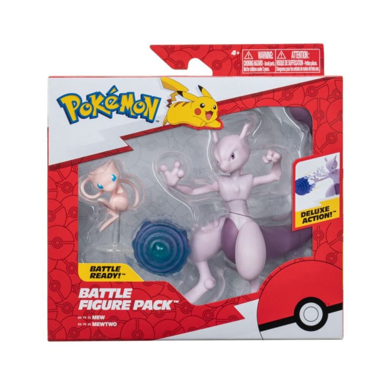 Pok&eacute;mon Battle Figuren Mew en Mewtwo | Kopen bij Flickmyhouse
