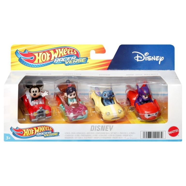 Hot Wheels Racevers Disney 4 Pack | Kopen bij Flickmyhouse