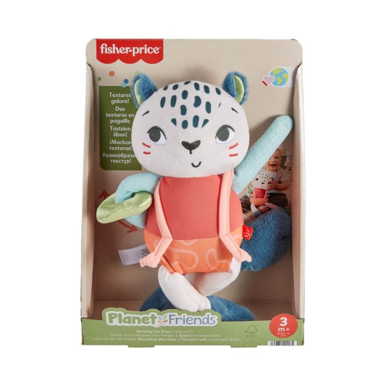 Fisher Price Planet Friends Knuffelpop Sneeuwluipaard | Kopen bij Flickmyhouse