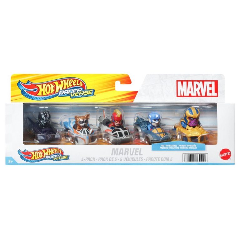 Hot Wheels Racevers Marvel 5 Pack | Kopen bij Flickmyhouse