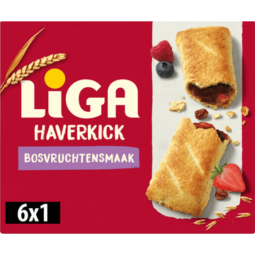 LiGA Haverkick Haverrepen Bosvruchten 6 Stuks 200g bij Jumbo | Flickmyhouse