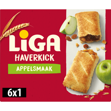 LiGA Haverkick Haverrepen Appel 6 Stuks 200g bij Jumbo | Flickmyhouse