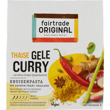 Fairtrade Original Thaise Gele Curry 70 g bij Jumbo | Flickmyhouse