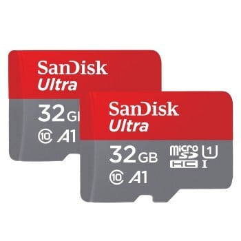 Sandisk MicroSDHC Ultra Android 32GB 120MB/s Class 10 A1 - 2pak | Kopen bij Flickmyhouse
