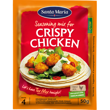 Santa Maria Crispy Chicken Kruidenmix Mild 50 g bij Jumbo | Flickmyhouse