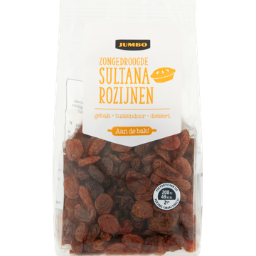 Jumbo Zongedroogde Sultana Rozijnen 250g | Flickmyhouse
