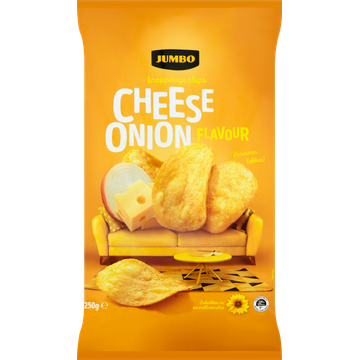 Jumbo Knapperige Cheese Onion Chips 250 g | Flickmyhouse