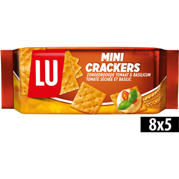 LU Mini Crackers Zongedroogde Tomaat & Basilicum 8 x 5 Stuks 250g bij Jumbo | Flickmyhouse