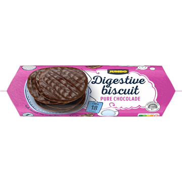 Jumbo Digestive Biscuit Pure Chocolade 300 g | Flickmyhouse