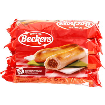 Beckers Worstenbroodjes 8 x 80 g bij Jumbo | Flickmyhouse