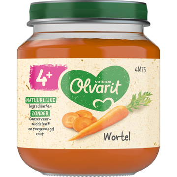 Olvarit 4+ Maanden Wortel 125g bij Jumbo | Flickmyhouse