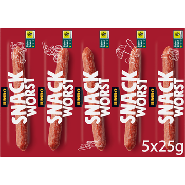Jumbo Snackworst 5 x 25 g | Flickmyhouse
