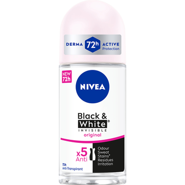Nivea AntiTranspirant Black & White Invisible Original 50 ml bij Jumbo | Flickmyhouse