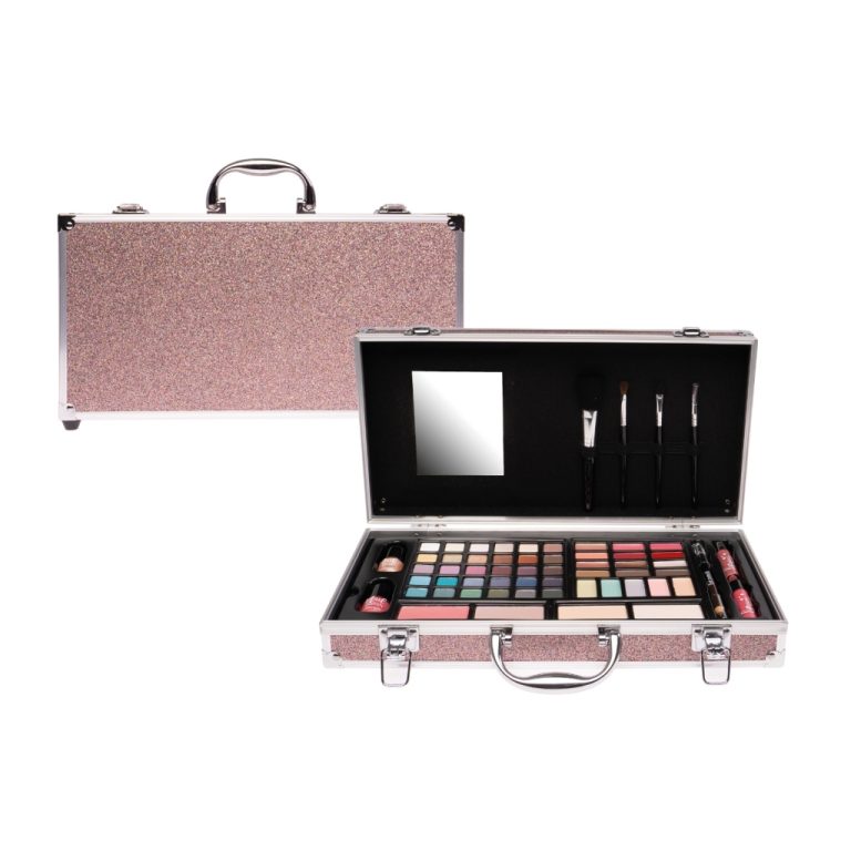 Casuelle Make-Up Koffer Glitter Roze | Kopen bij Flickmyhouse