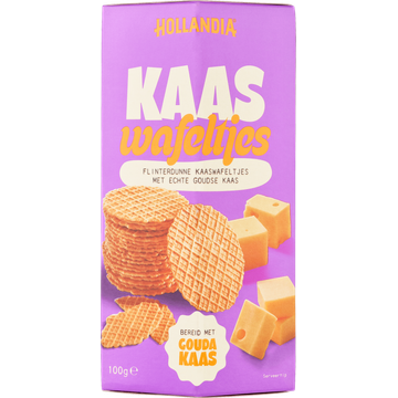 Hollandia Kaas Wafeltjes Bereid met Gouda Kaas 100 g bij Jumbo | Flickmyhouse