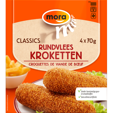 Mora Classics Rundvlees Kroketten 4 x 70 g bij Jumbo | Flickmyhouse