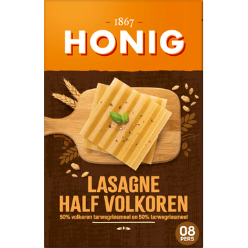 Honig Lasagne Half Volkoren 250 g bij Jumbo | Flickmyhouse